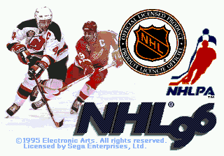 NHL 96 (USA, Europe) Title Screen